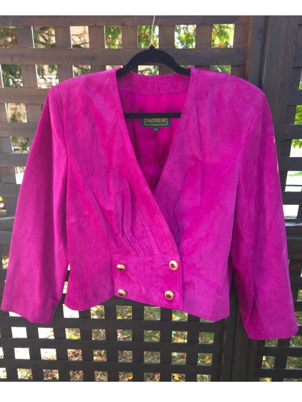 HOT Pink Vintage Suede Blazer